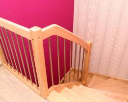 Treppen mit 1/2 Wendelung